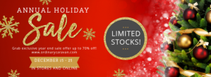 Regal Christmas Sale Banner Facebook-coverfoto template