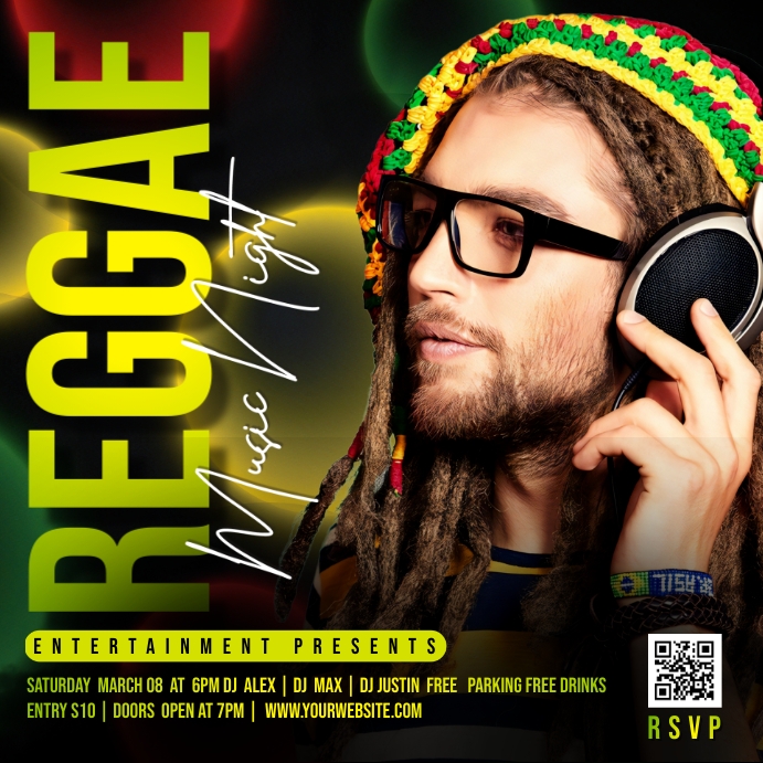 Reggae Template | PosterMyWall