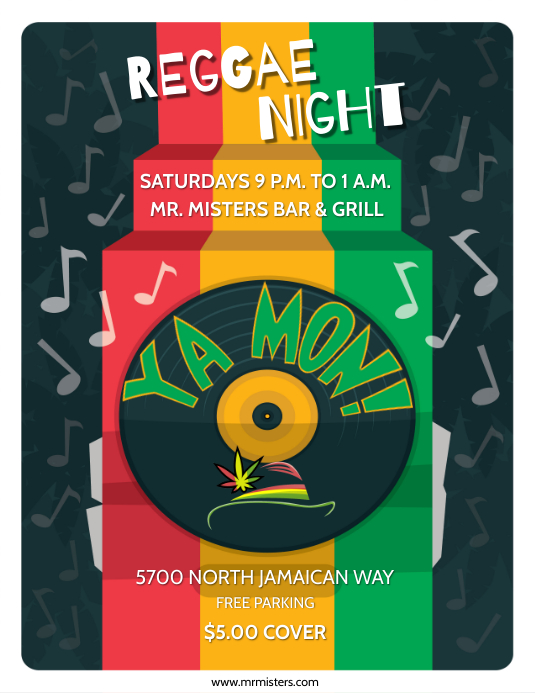 REGGAE Template | PosterMyWall