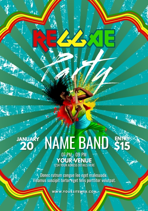 REGGAE Template | PosterMyWall