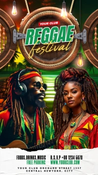 reggae festival Instagram Story template