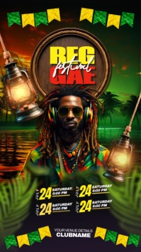 reggae festival Historia de Instagram template