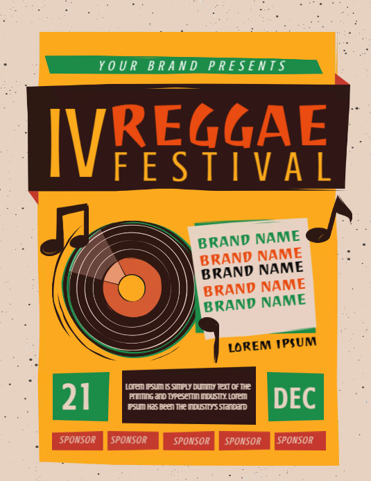 Reggae Festival Poster Template | PosterMyWall