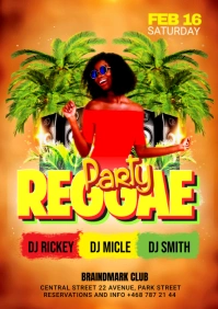 Reggae Flyer A3 template