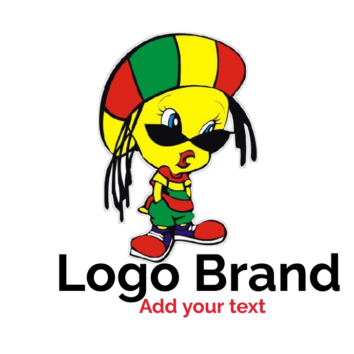 Reggae logo, festival logo, CARTOON LOGO template