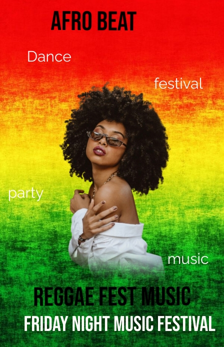 Reggae music Template | PosterMyWall