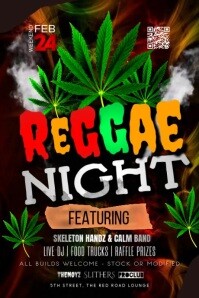 Reggae Night Poster Video template