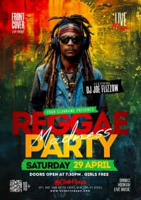 Reggae Party A5 template