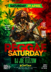Reggae Party A5 template
