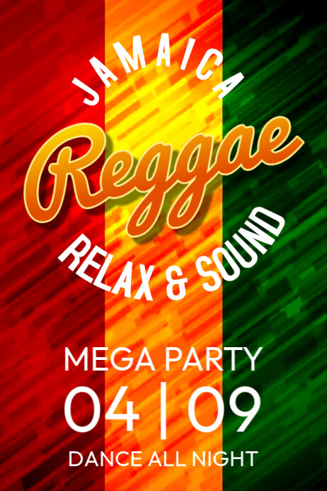 Reggae Party Flyer Ads Template | PosterMyWall