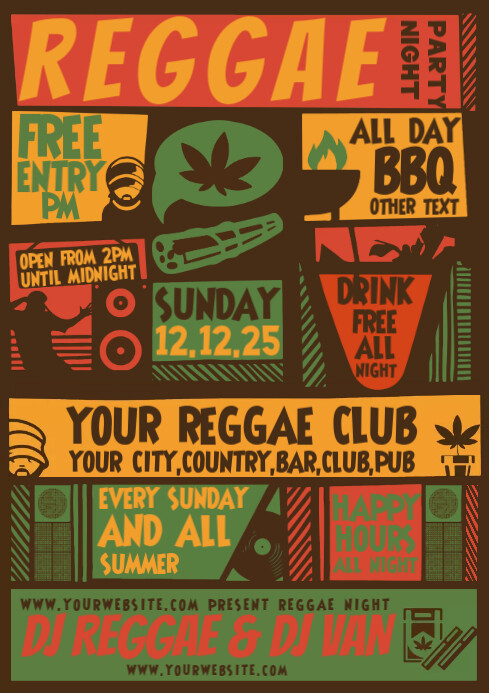Copy of Reggae Party Poster | PosterMyWall