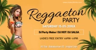 Reggaeton Latin Salsa Beach Caliente Party ad Portada de evento de Facebook template
