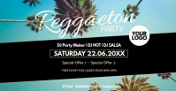 Reggaeton Latin Salsa Caliente Event Party ad template