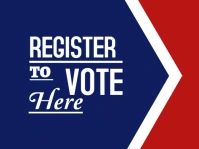 Register To Vote / Usa Voting/ Usa Election  Yard Sign template