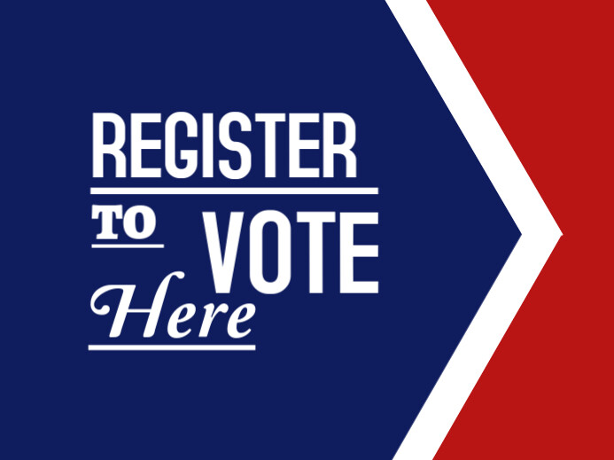 Register To Vote / Usa Voting/ Usa Election  Yard Sign Znak podwórkowy template