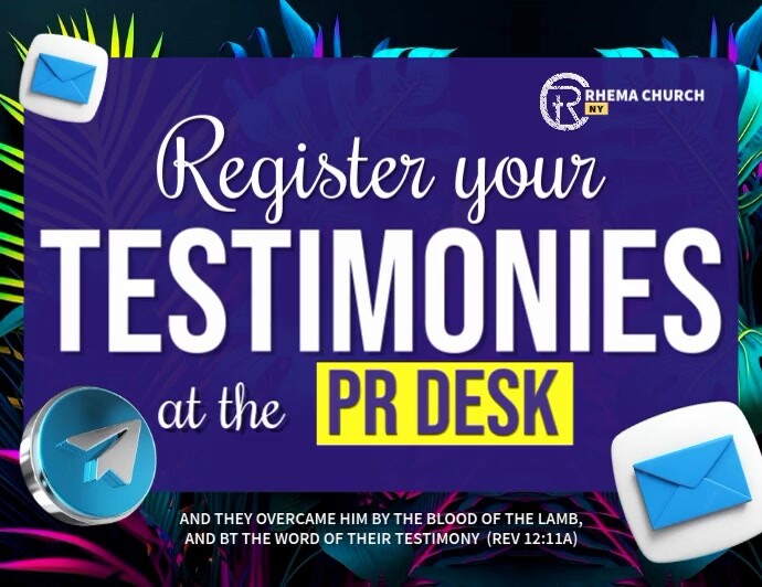 Register your Testimony Template | PosterMyWall