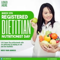 registered dietitian nutritionist day โพสต์บน Instagram template