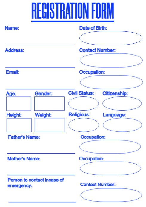 Registration form design template | PosterMyWall
