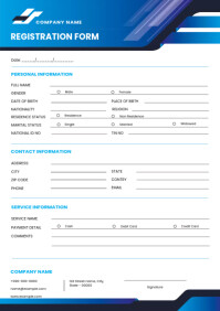 Registration From Template PosterMyWall