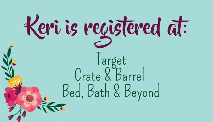 Gift Registery Card Template Printable Wedding Registry