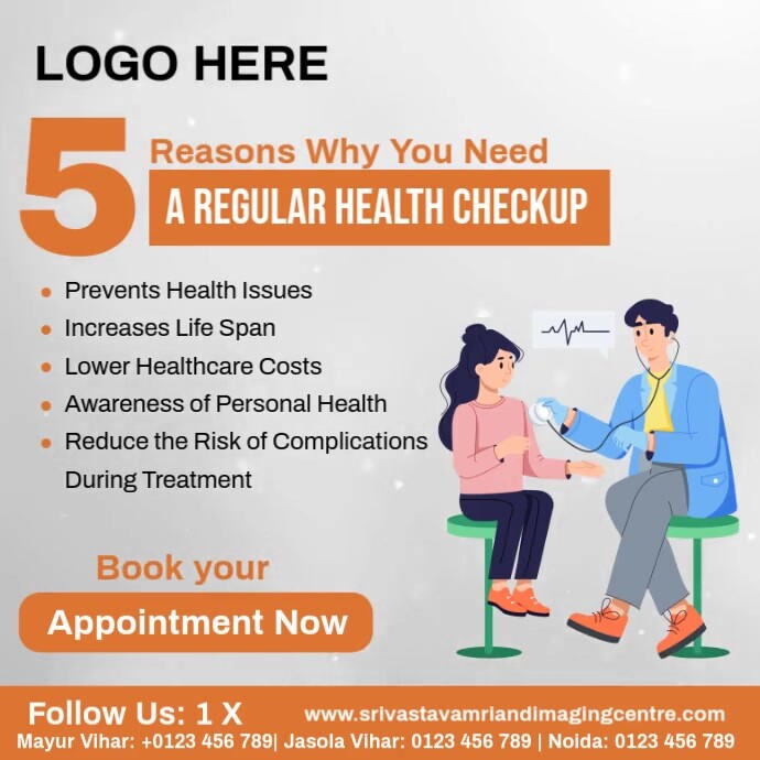 Regular Checkup Ads Instagram Post template