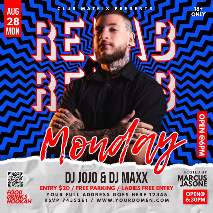 Rehab Monday Square (1:1) template