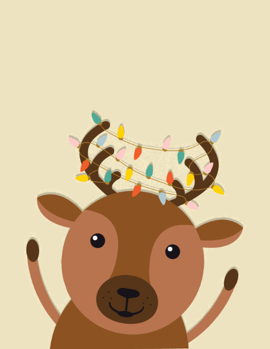 Folleto de Plantilla de Volante de Renos Feliz Navidad | PosterMyWall