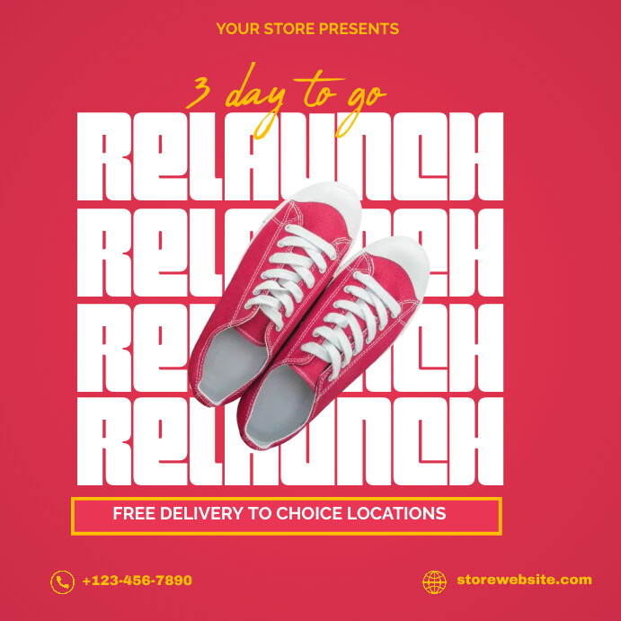 Relaunch Template | PosterMyWall