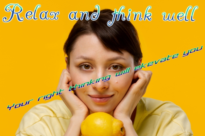 Relax and think well Template | PosterMyWall