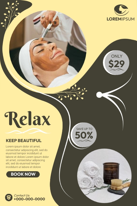 Relaxation Spa Template PosterMyWall