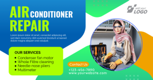 reliable  AC technician, air conditioner expert Изображение, которым поделились на Facebook template