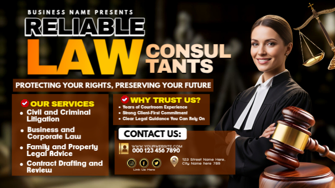 Reliable Legal Experts You Trust Miniatura na YouTube template