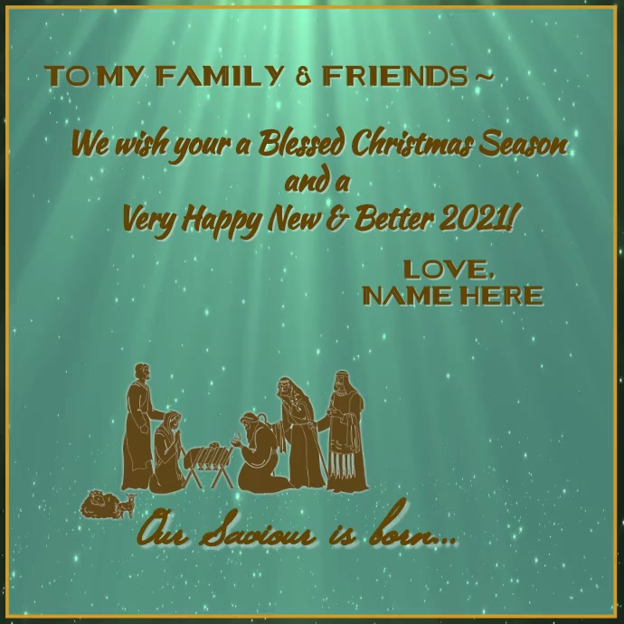 Religious Christmas Card Template | PosterMyWall religious-christmas-card-template-postermywall