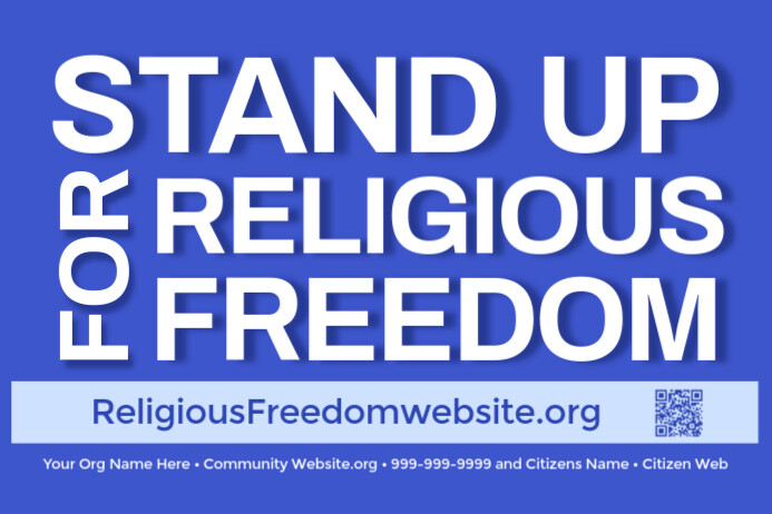 Religious Freedom Banner Template