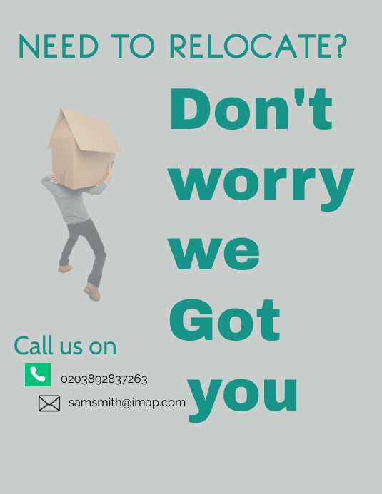 Relocating Advertisement Examples relocating business poster Template | PosterMyWall