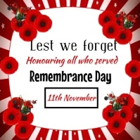 remebrance day instagram post template