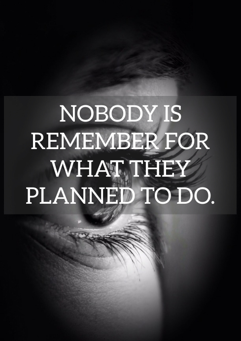 REMEMBER AND PLANNED QUOTE TEMPLATE | PosterMyWall