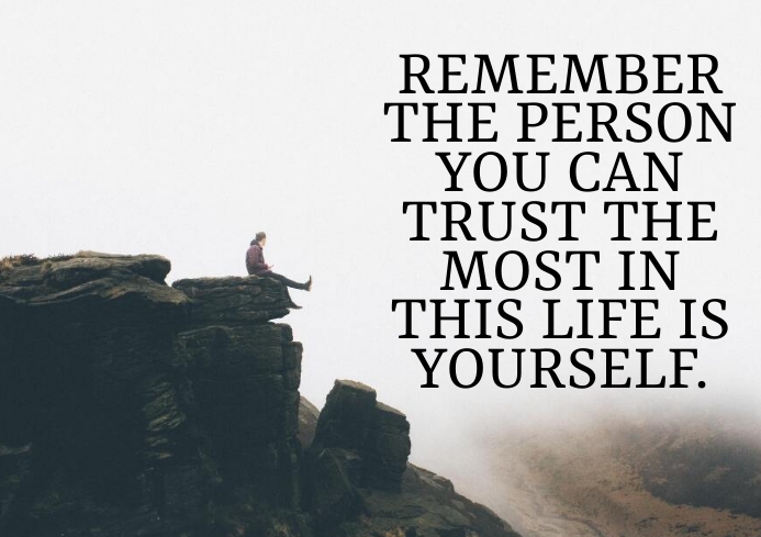 Trust Rmeber REMEMBER AND TRUST QUOTE TEMPLATE | PosterMyWall