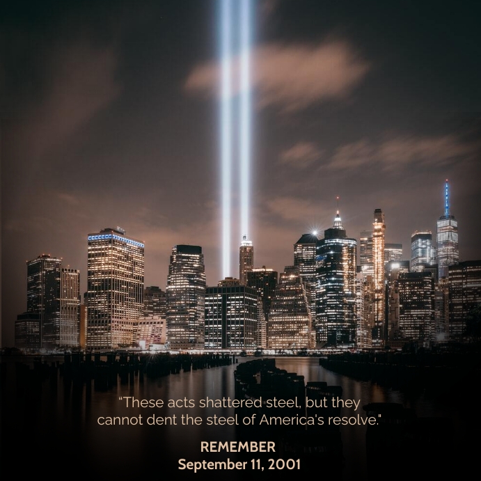 Remember In September REMEMBER September 11, 2001 Template | PosterMyWall