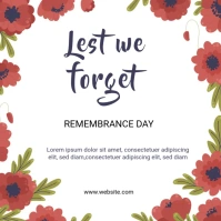 remembrance day celebration Instagram Post template