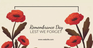 remembrance day Obraz udostępniany na Facebooku template