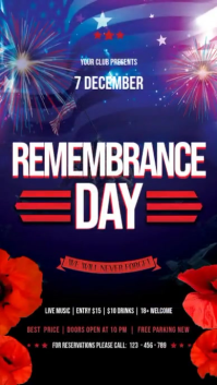 Roxo Remembrance Day Digitale Vertoning Template