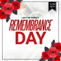 Remembrance day Square (1:1) template
