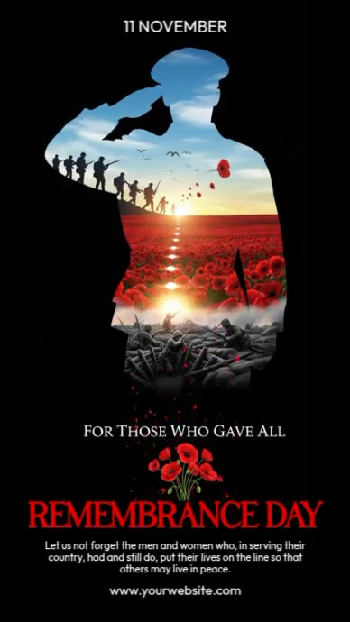 Remembrance Day Template | PosterMyWall