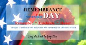 Remembrance day Facebook begivenhed cover template