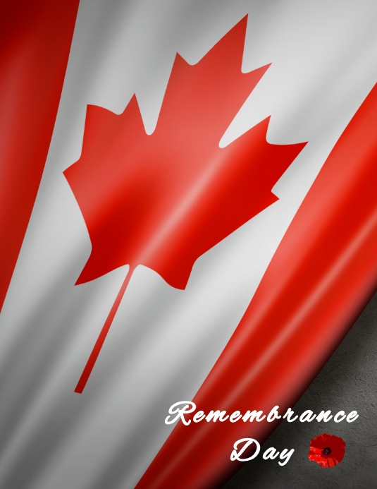 Remembrance Day Flyer (US Letter) template