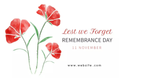 remembrance day Obraz udostępniany na Facebooku template