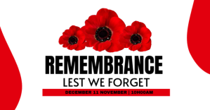 remembrance day ภาพที่แชร์บน Facebook template