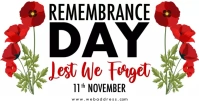 remembrance day Facebook Shared Image template