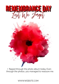 remembrance  day A6 template